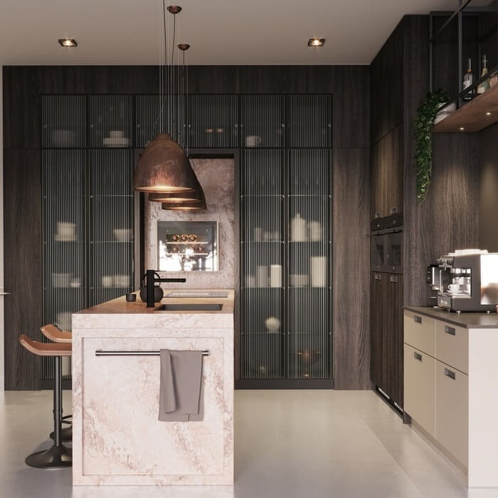 Laat uw mooiste keukenaccessoires stralen met een Keller glaskast