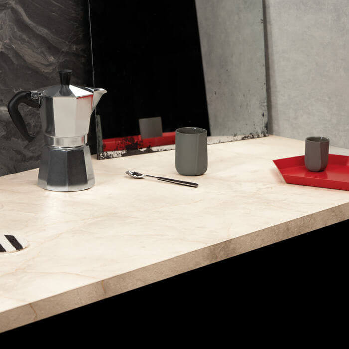 Industrial Force: de trend voor stoere keukenbladen van Dekker