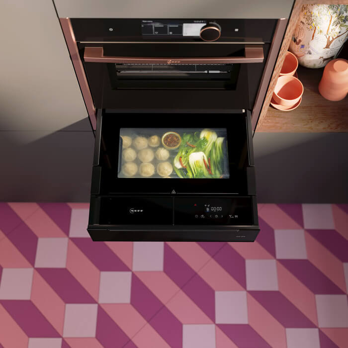 Compact, gezond en smaakvol: de nieuwe stoomlade van NEFF