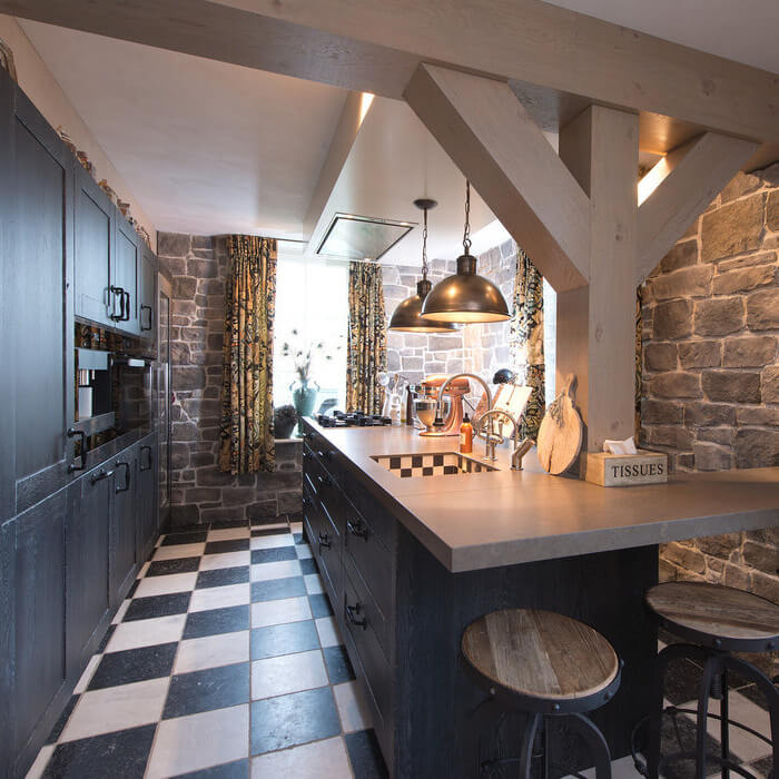 Een warm welkom in een landelijke keuken