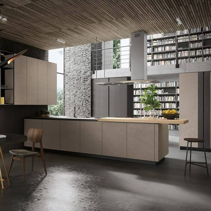 Een zwarte of donkere keuken; de eyecatcher van het interieur!