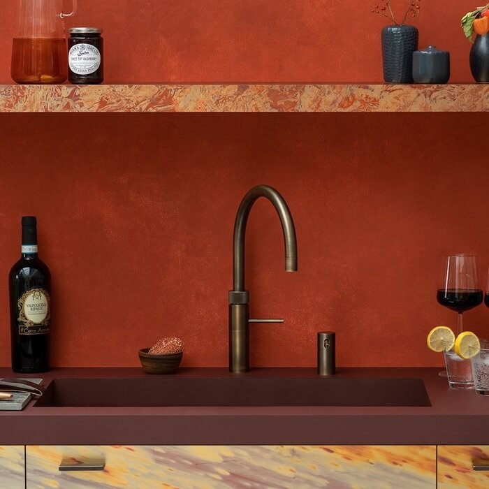 Quooker Messing Patina, een persoonlijk sieraad in de keuken