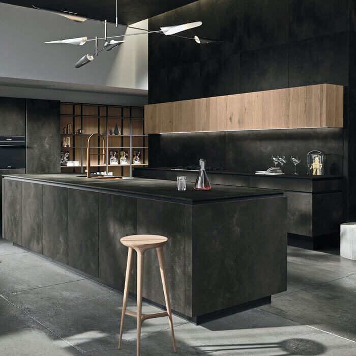 Stijlvolle en tijdloze (mat) zwarte keukens