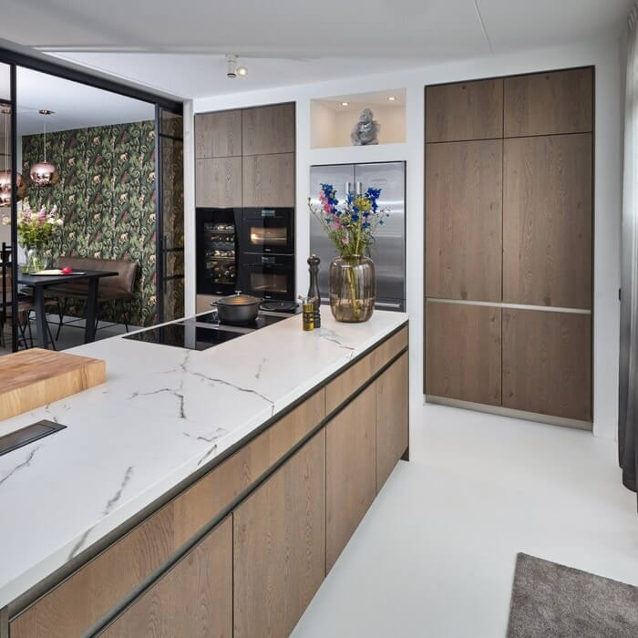 Binnenkijker: Stijlvolle houten Snaidero keuken