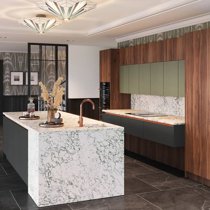 Keuken uitgelicht; Keller Marbling Moods