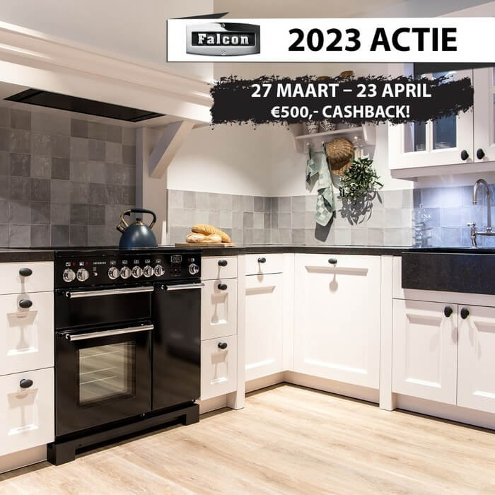 Falcon cashback actie: Ontvang €500,- cashback bij aanschaf van een Falcon of AGA Masterchef Deluxe model