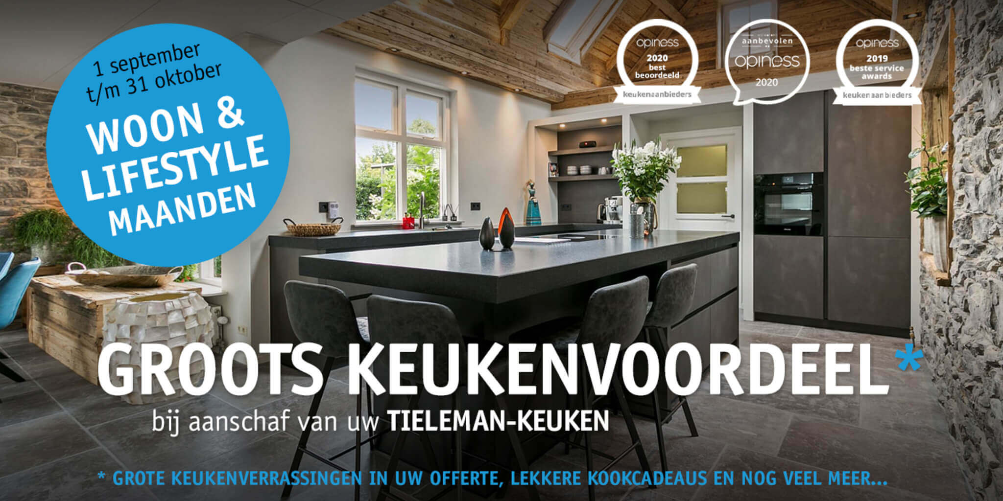 September en oktober zijn de Woon&Lifestyle Maanden bij Tieleman Keukens