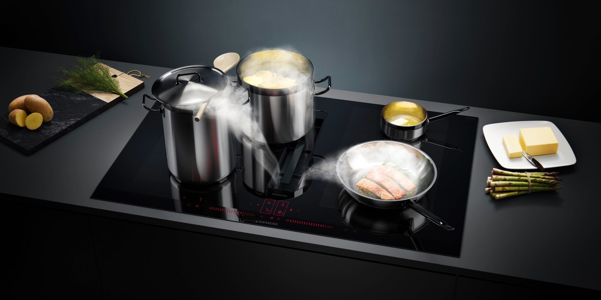 Vernieuwd design van de Siemens inductionAir Plus