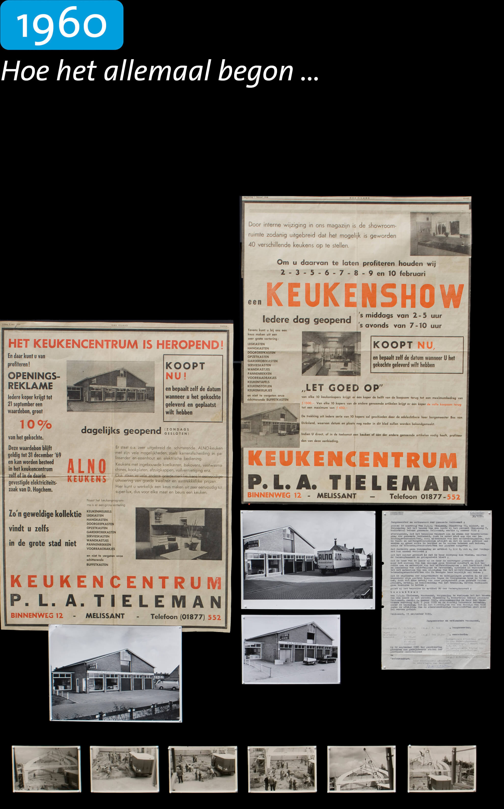 Geschiedenis Tieleman Keukens 1960