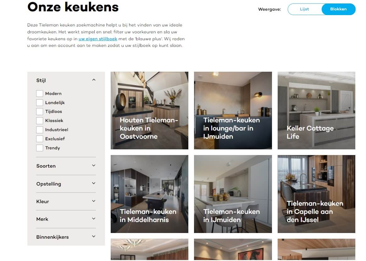 Op zoek naar uw droomkeuken? Doe inspiratie op met ons keukenfilter!