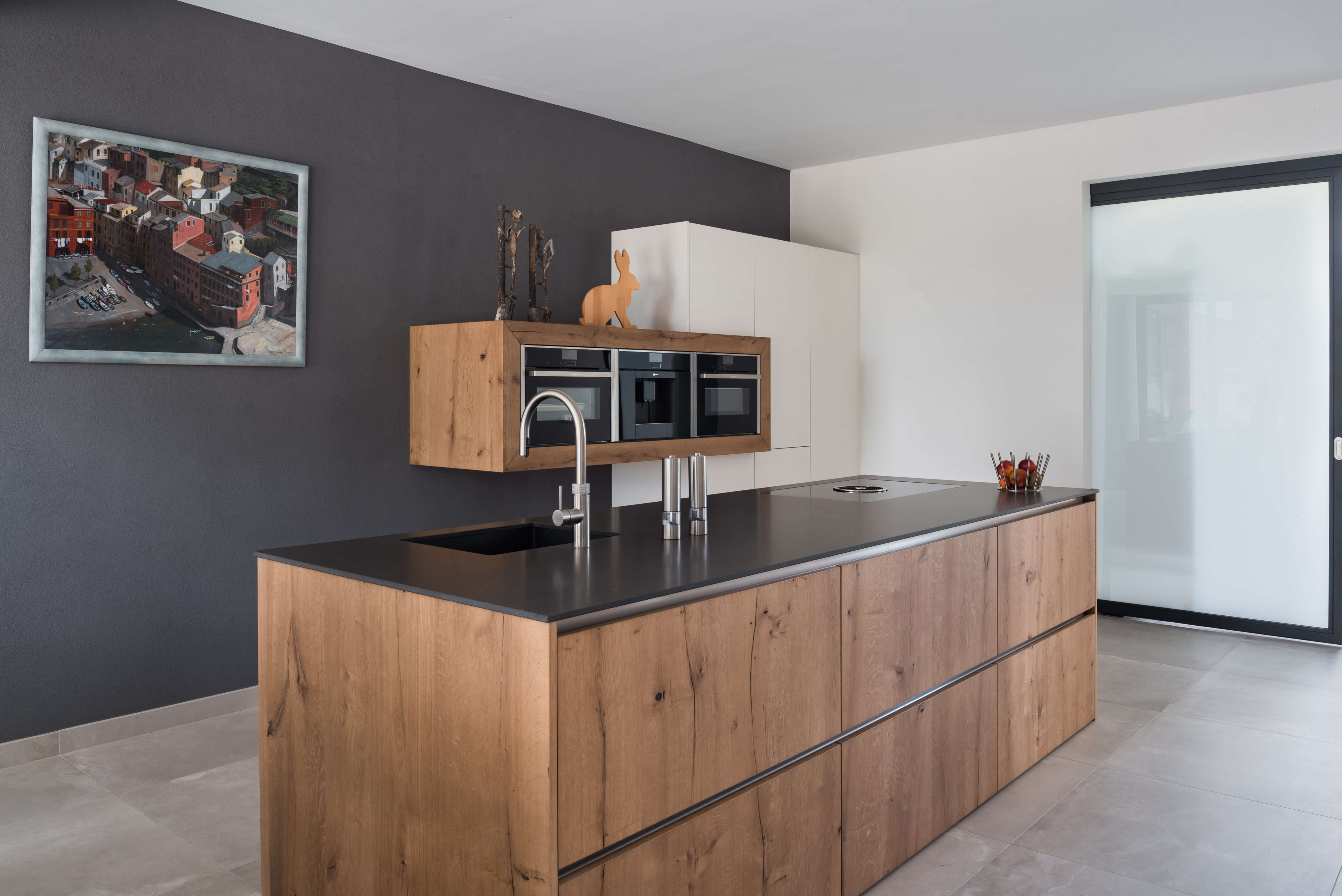 Houten keukenblok
