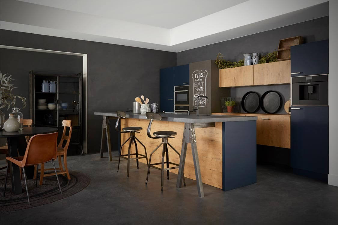 Blue Monday blauwe keuken