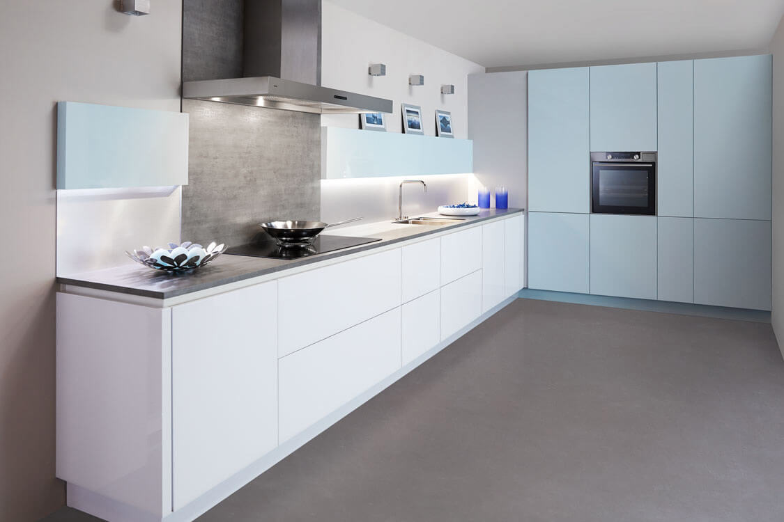 Blue Monday blauwe keuken
