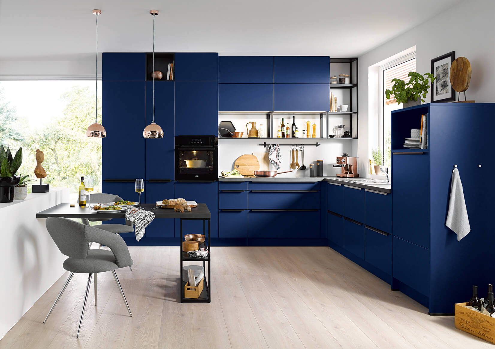 Blue Monday blauwe keuken
