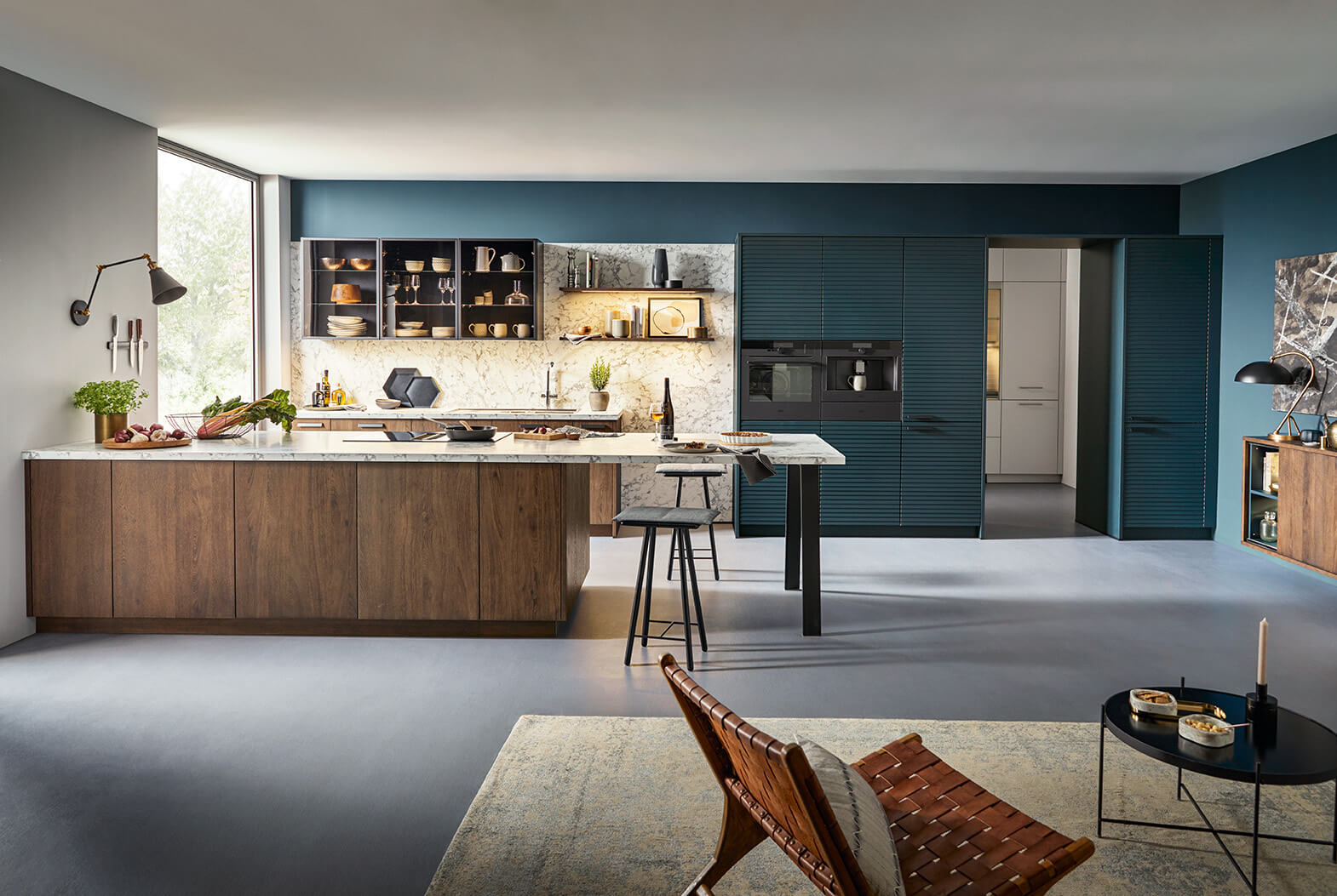 Blue Monday blauwe keuken