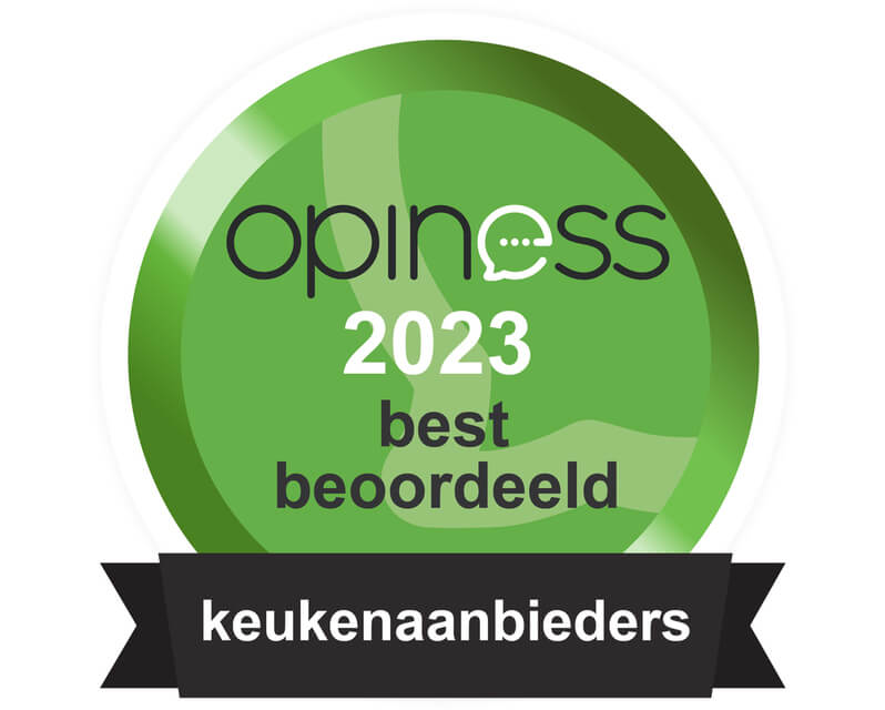 Tieleman Keukens wint voor 4de jaar op rij award ‘Best Beoordeeld 2023’ in de rubriek keukenaanbieders (Opiness.nl)