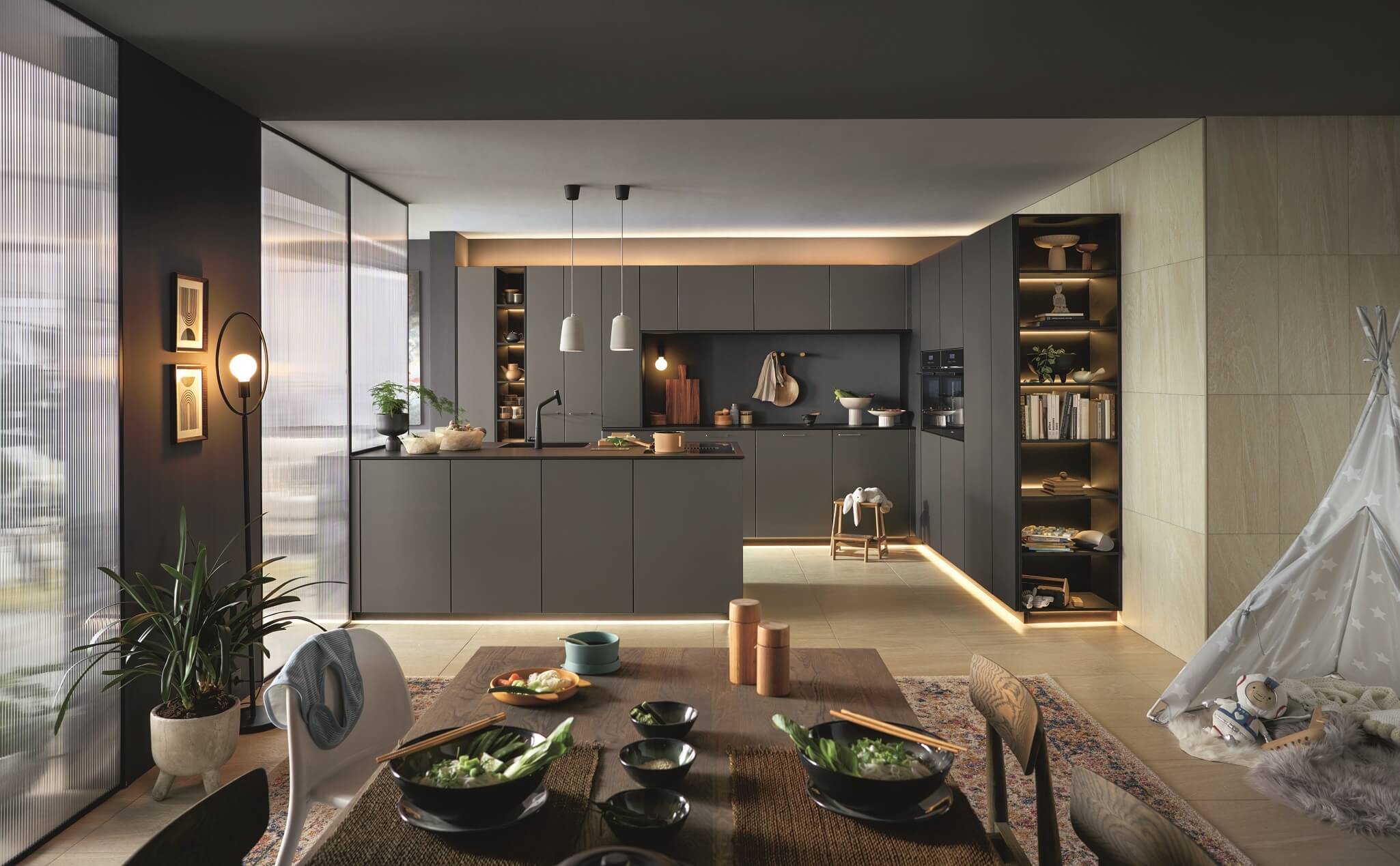 Schüller Smartglass familiekeuken