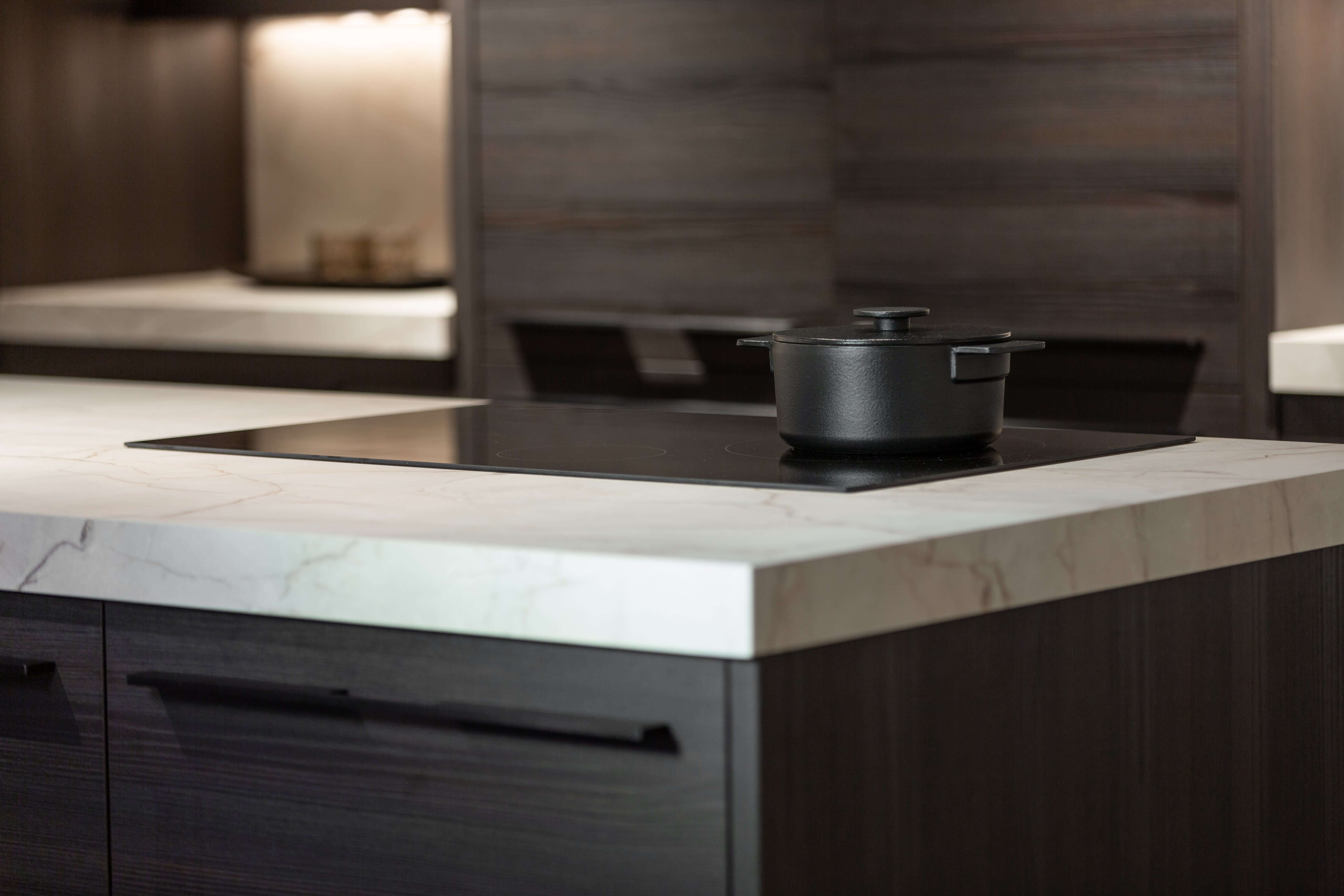 Showroomkeuken Keller Elba Espresso eiken houten fronten