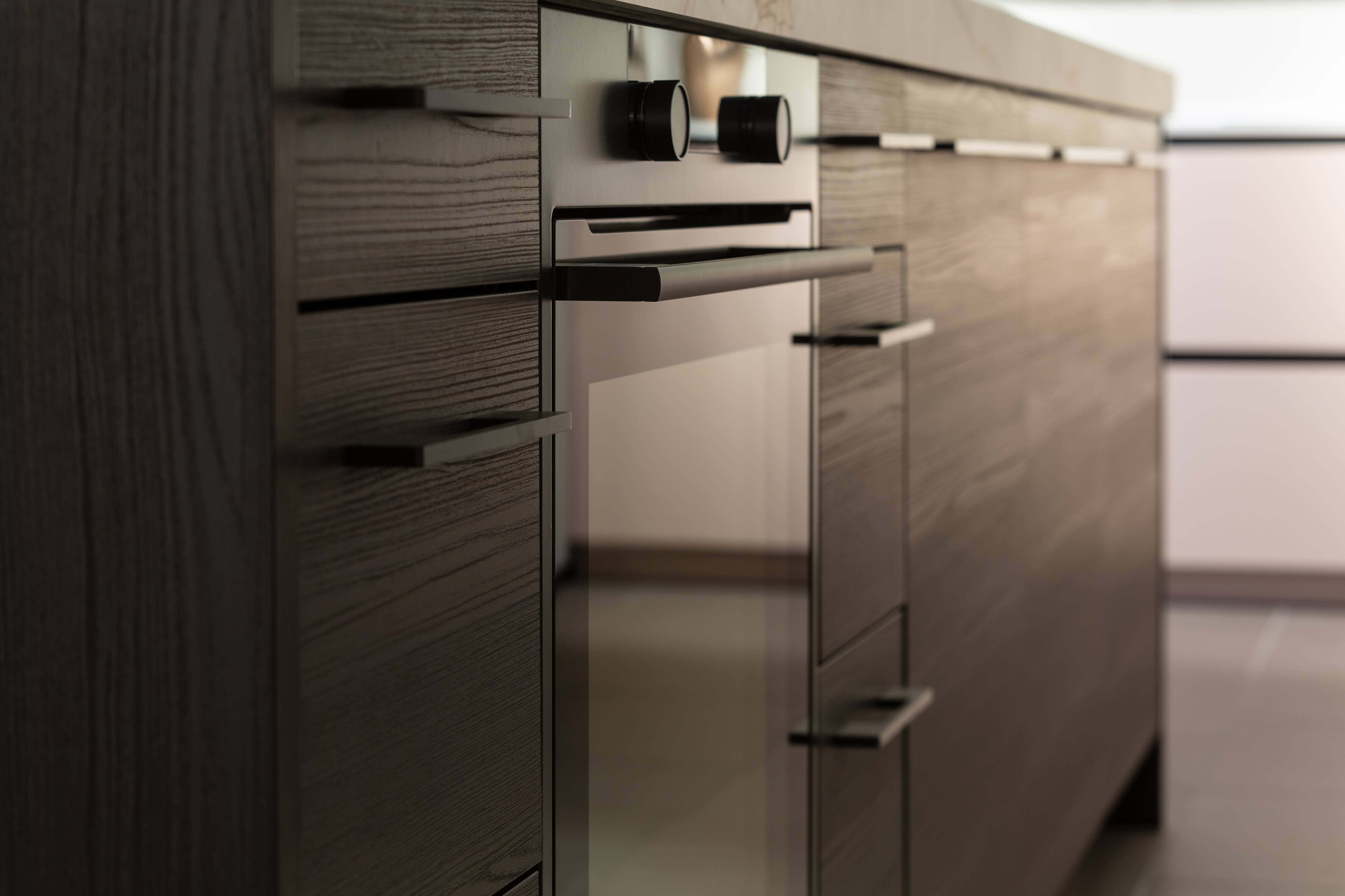 Showroomkeuken Keller Elba Espresso eiken houten fronten