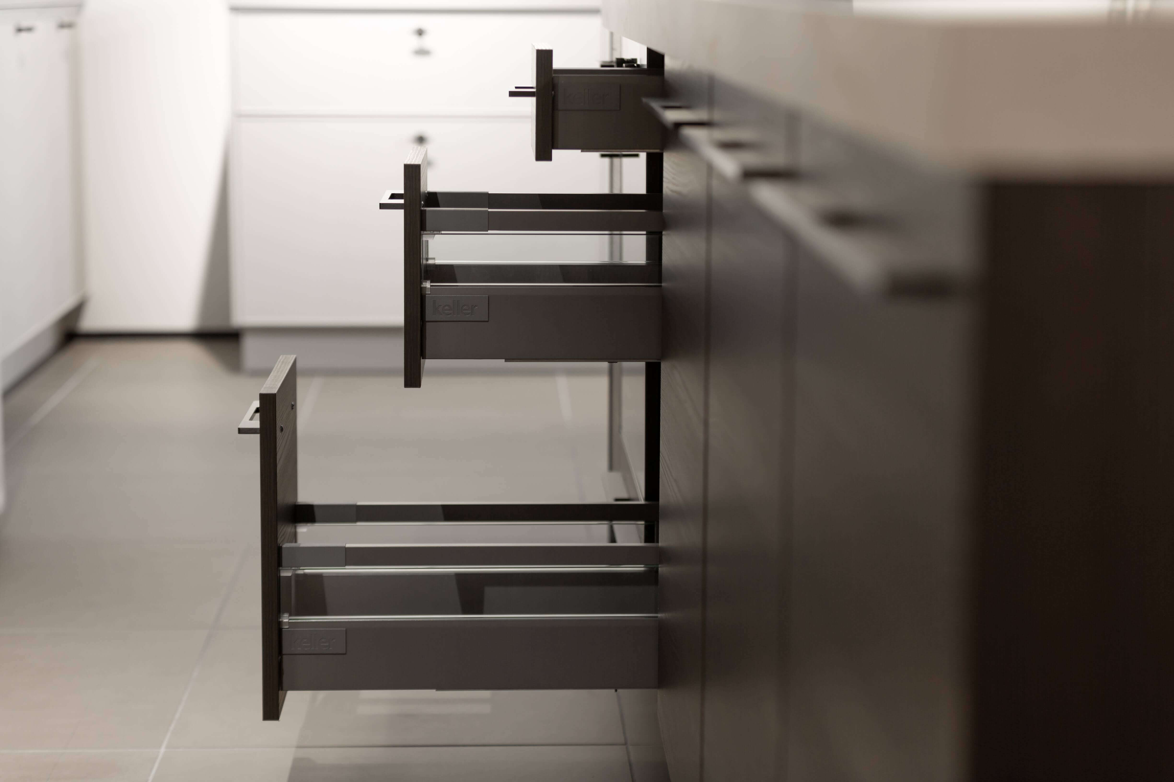 Showroomkeuken Keller Elba Espresso eiken houten fronten