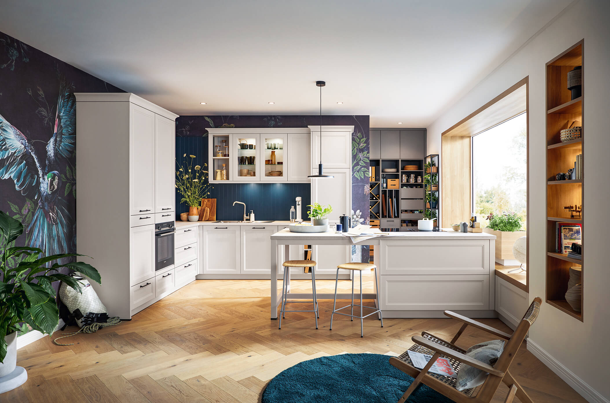 Moderne, landelijke Schüller keuken