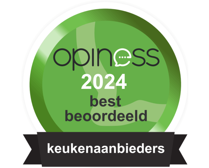Tieleman Keukens wederom 'Best Beoordeeld' 2024 in de rubriek keukenaanbieders (Opiness.nl)