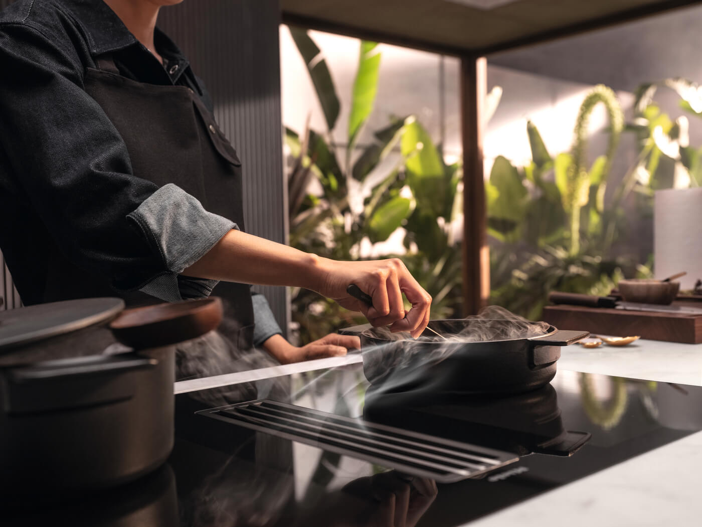 Miele inductiekookplaat 7000 serie met afzuiging