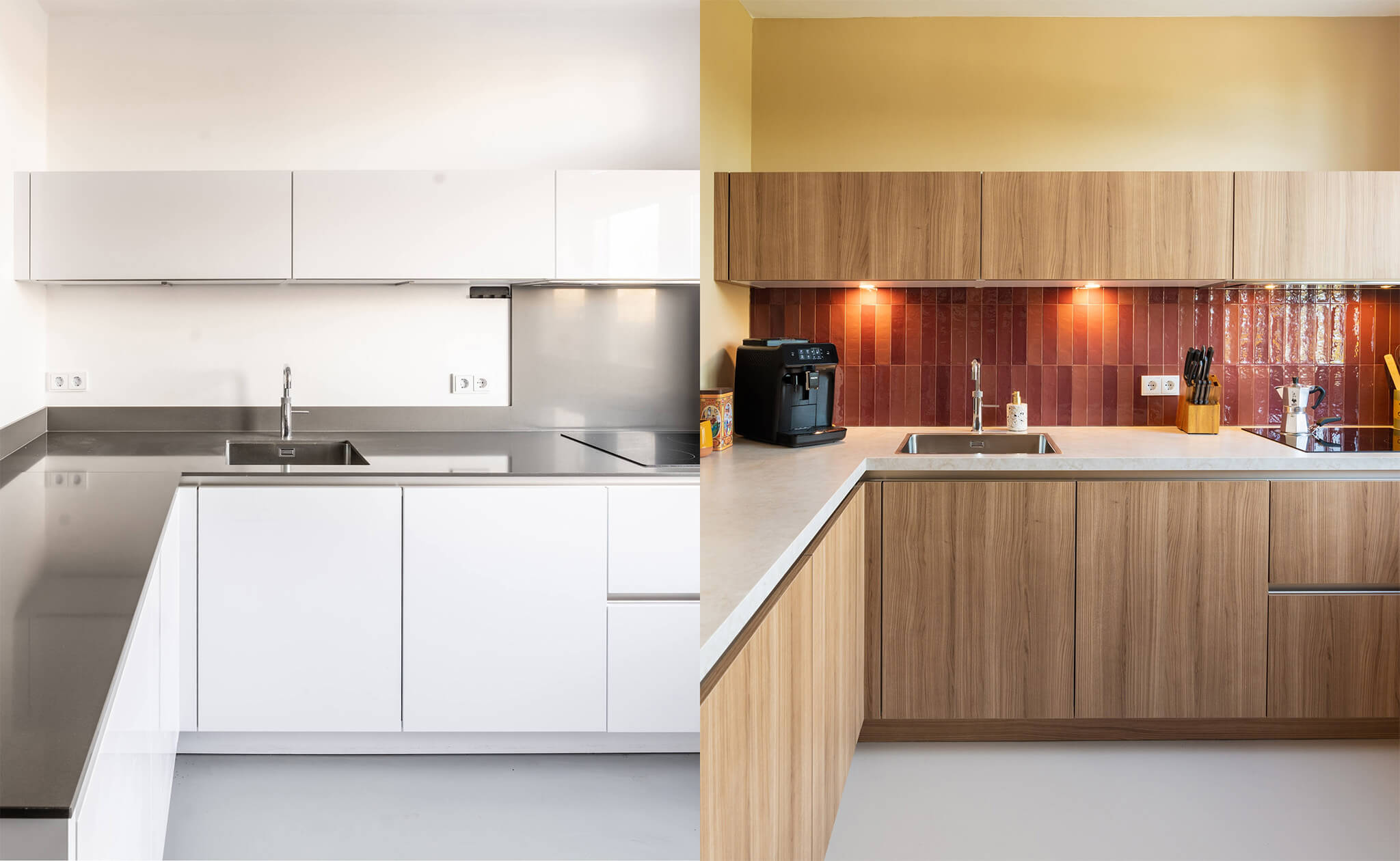 Keukenrenovatie voor en na: van wit naar hout