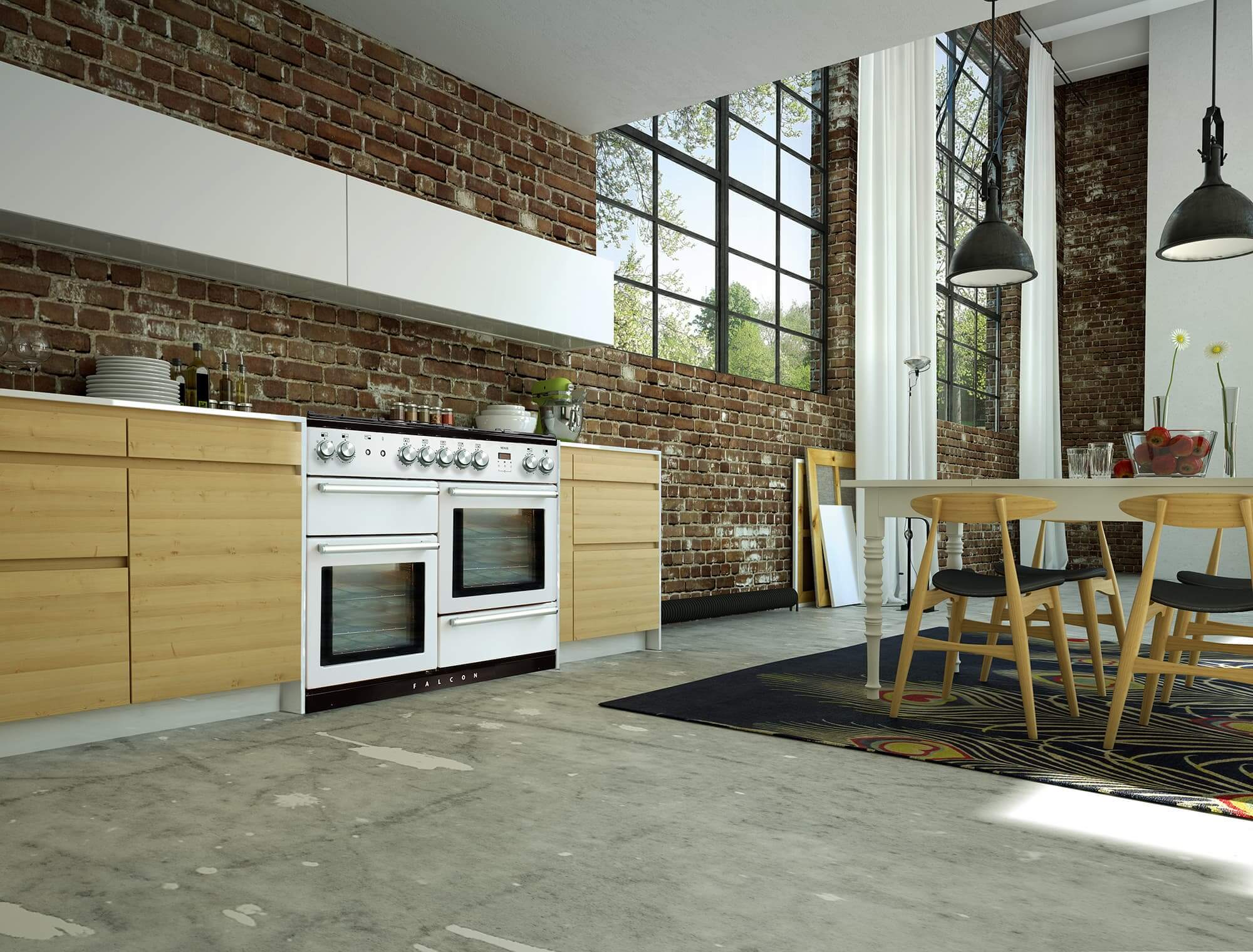 Falcon Nexus fornuis met luxe inductieplaat en vijf kookzones