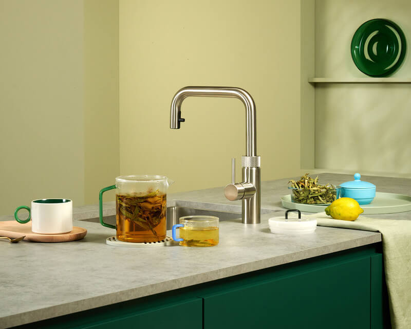 Quooker Flex met uittrekslang: nu ook met vierkante uitloop