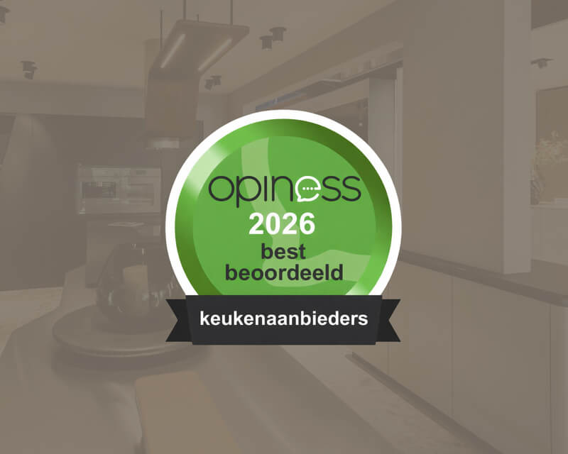Tieleman Keukens voor het zevende jaar op rij ‘Best Beoordeeld’ op Opiness.nl!