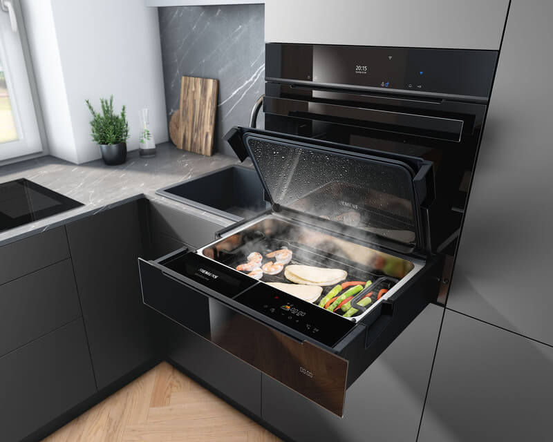 Siemens stoomlade: gezond koken in een nieuw jasje