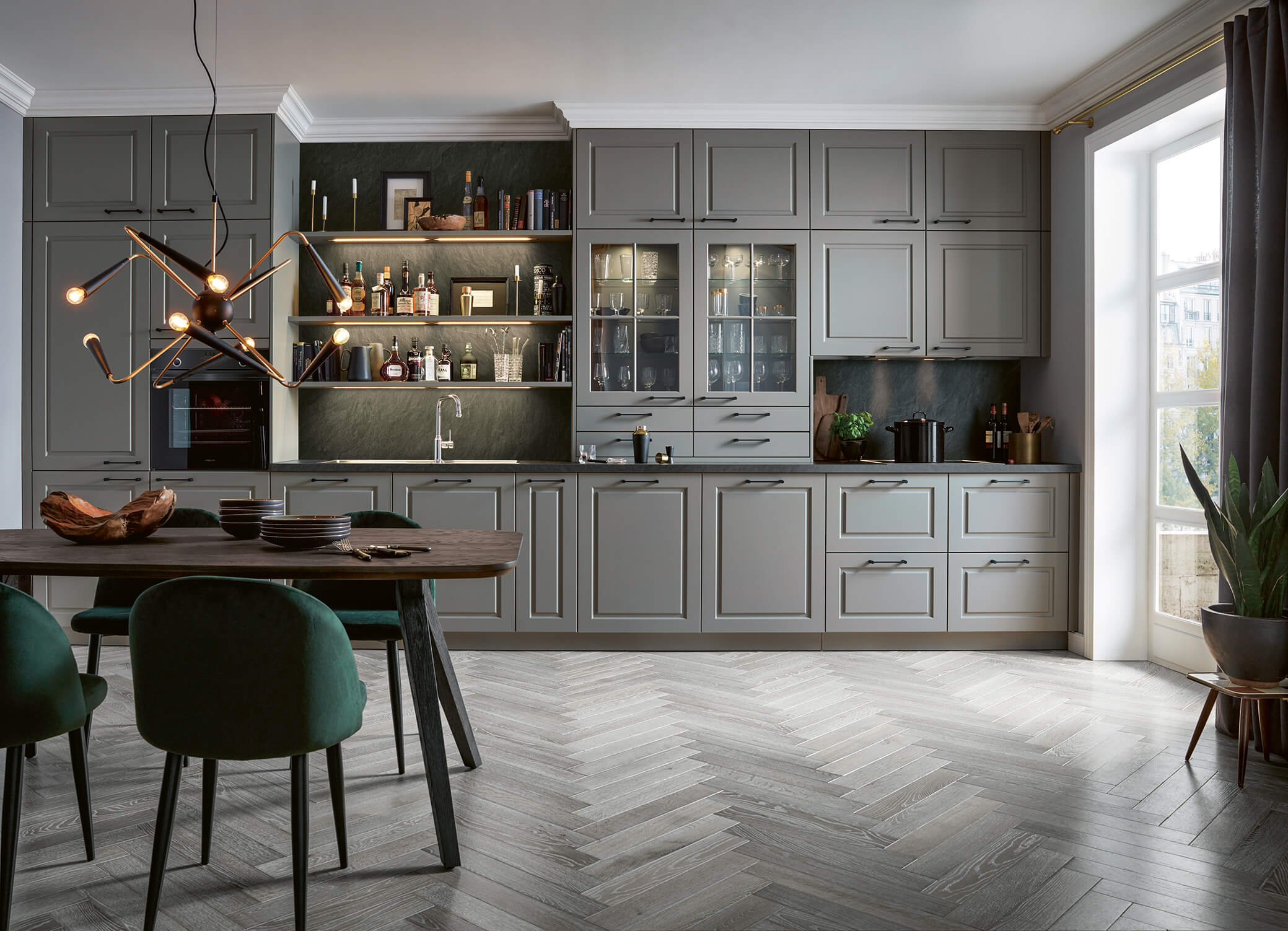 Grijze Schuller Engelse keuken