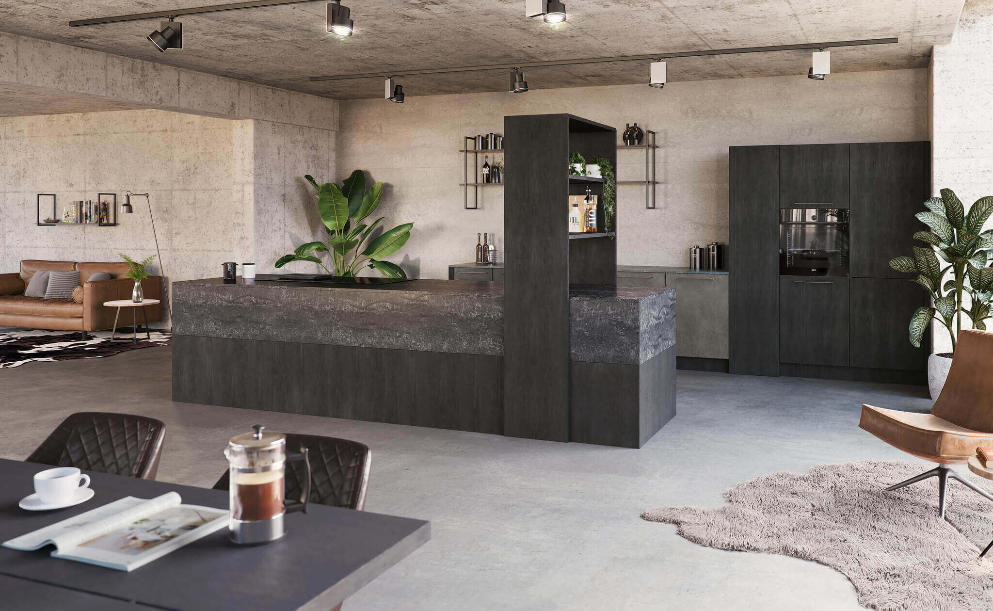 Industri&euml;le keuken met open ruimte bij Tieleman Keukens