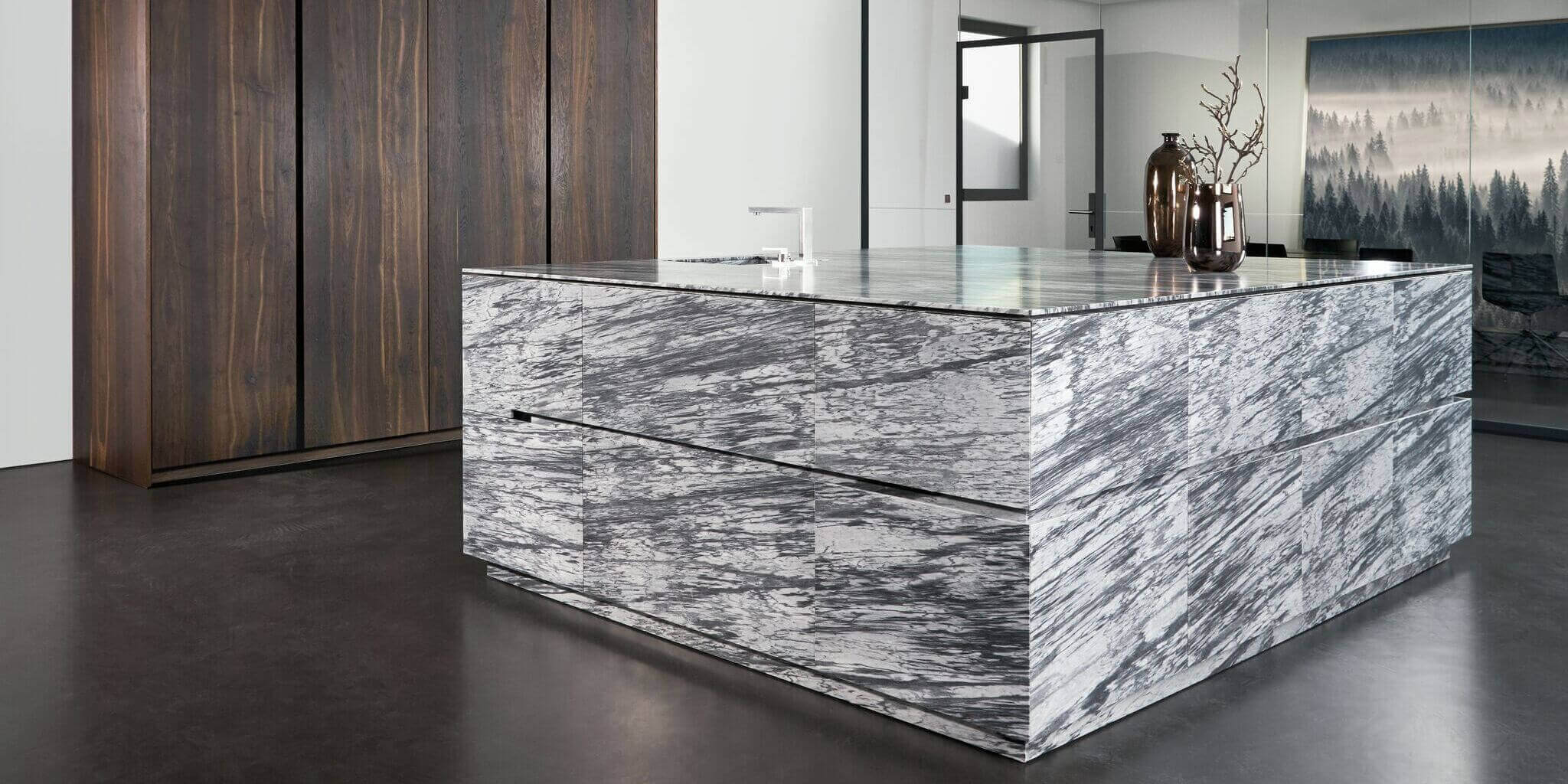 Marmer in keuken